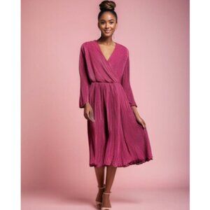 **BooHoo** Occasion Dress Size 14 Magenta NWT